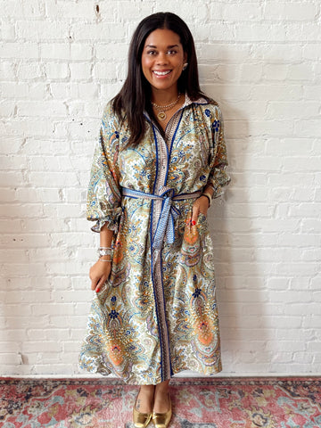 Autumn Dusk Floral Dress