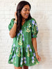 Emerald Petals Dress