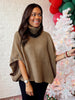 Highland Sweater Cape Mocha