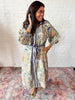 Boho Mosaic Midi Dress