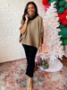 Highland Sweater Cape Mocha