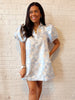 Diana Puff Sleeve Dress Light Blue