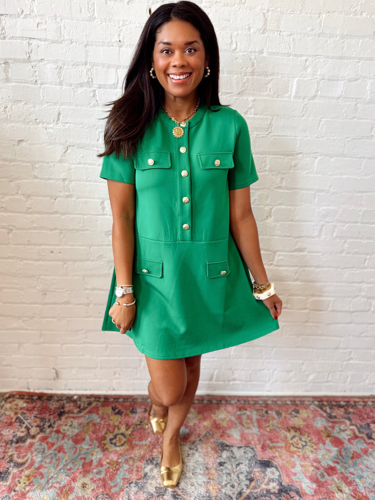 Emerald Luxe Dress