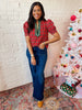 Yuletide Plaid Top