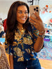 Indigo Garden Top