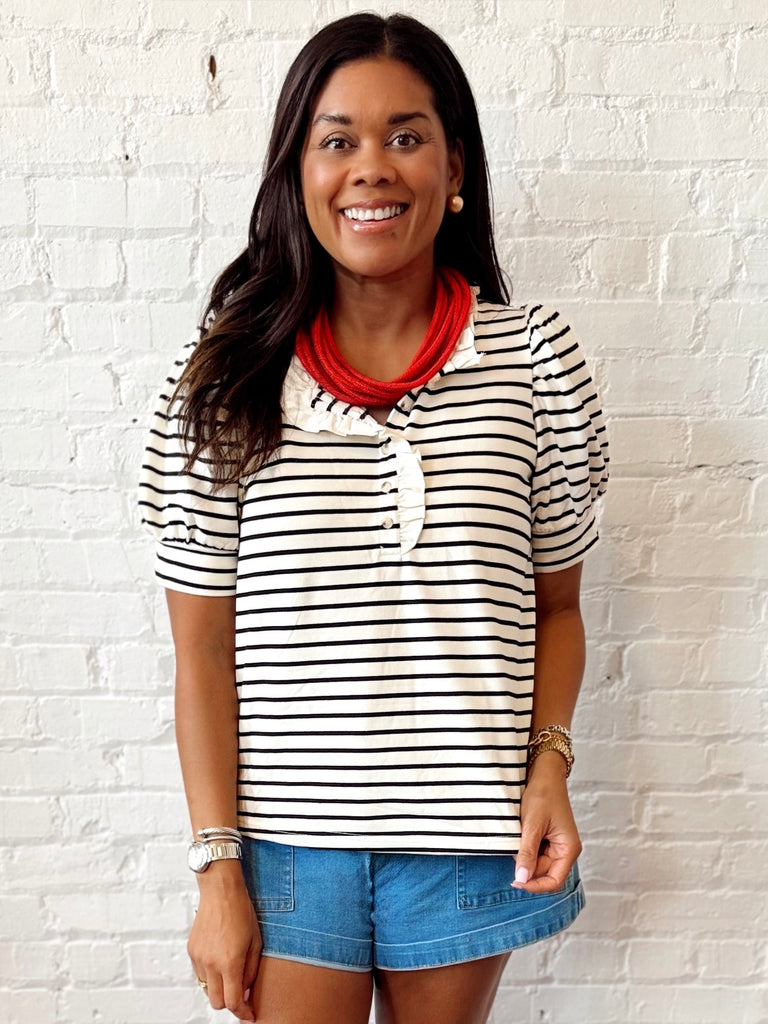 Old Money Stripe Top
