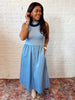 Sloane Midi Dress Blue