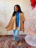Throw on and Go shawl Tan