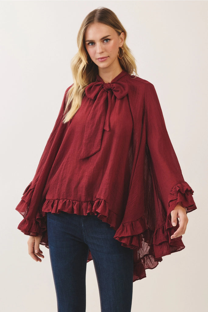 Heiress Blouse Red