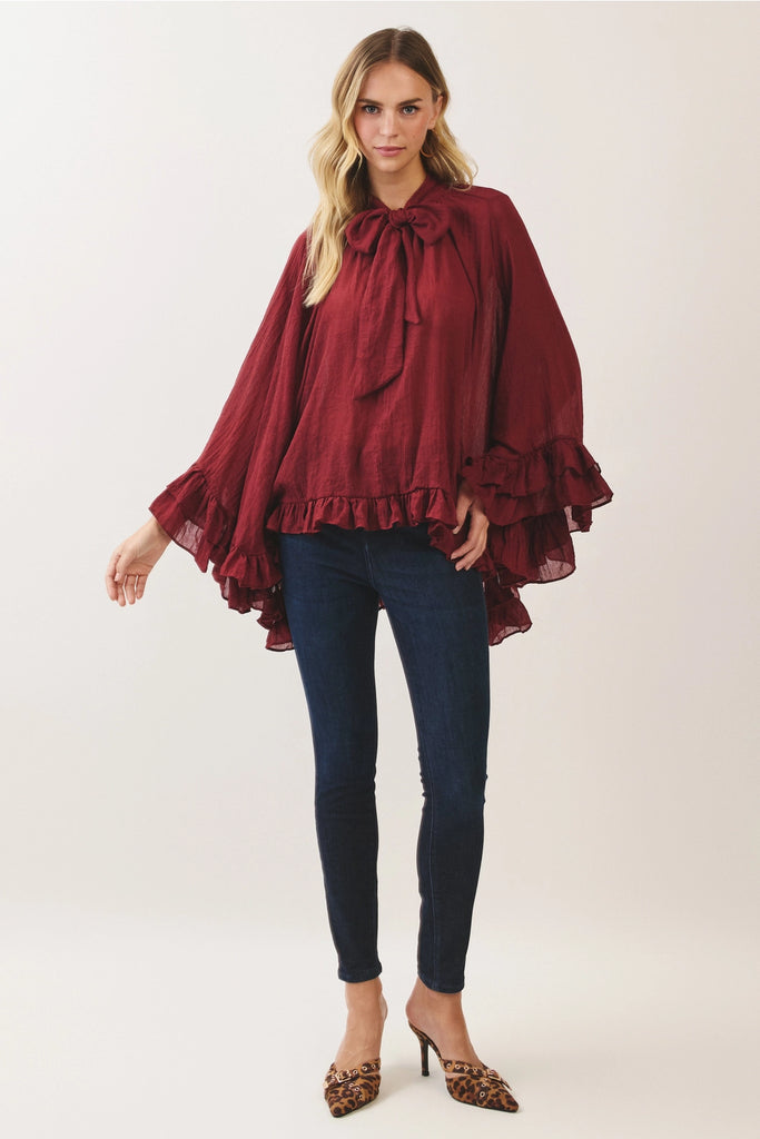 Heiress Blouse Red