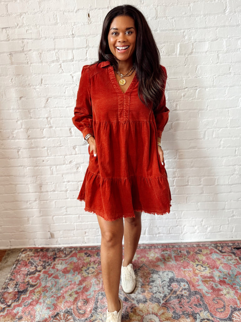Crimson Harvest Dress
