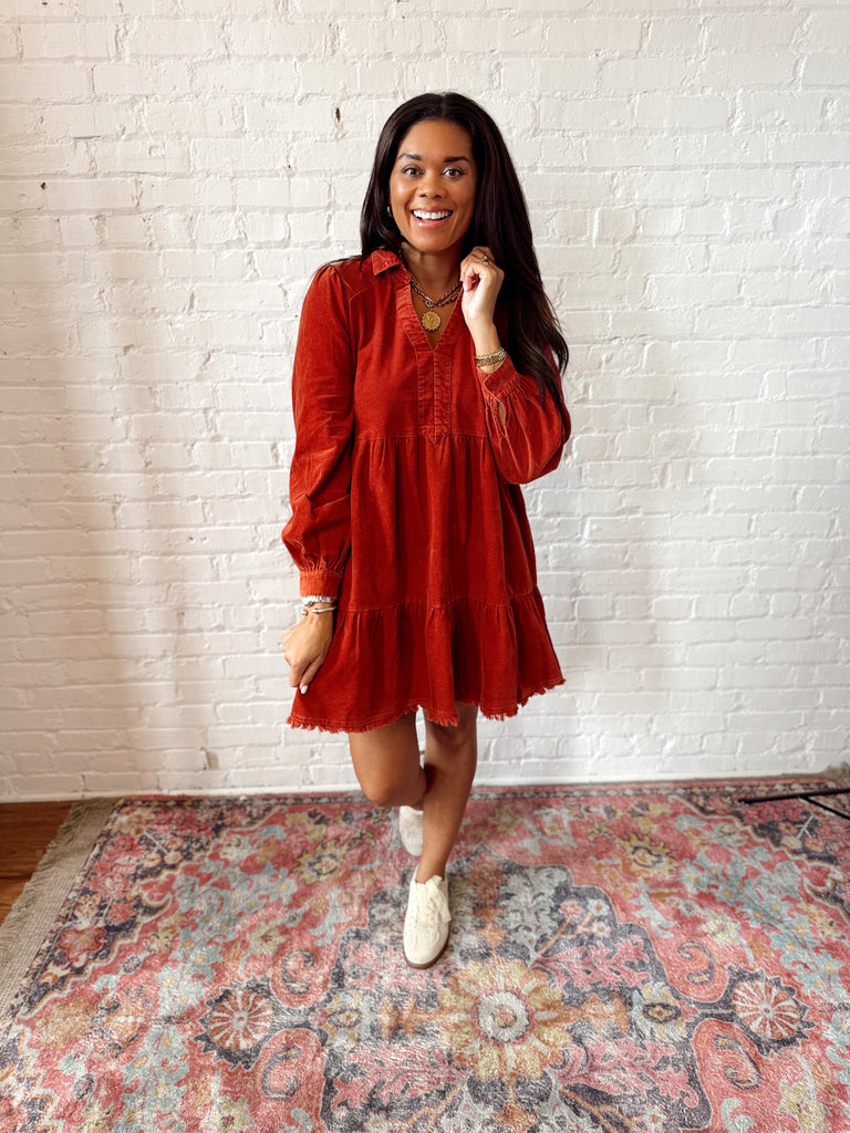Crimson Harvest Dress
