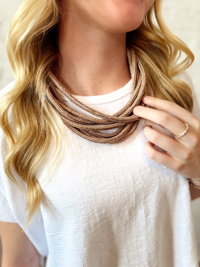 Rope Necklace Tan