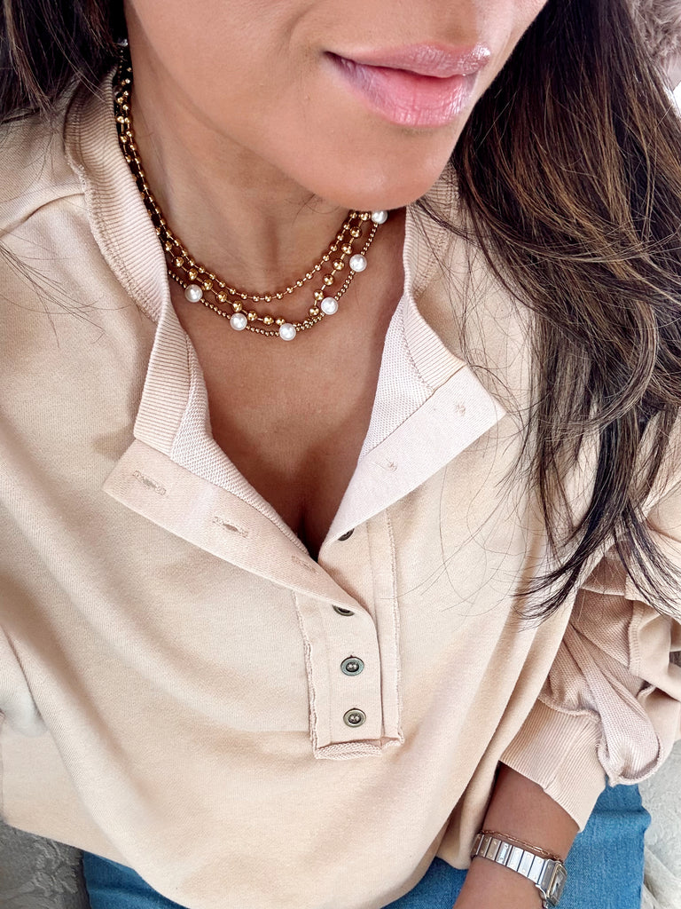 Pearl Beaded Necklace