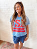 Vintage USA Top Blue
