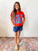 Vintage USA Top Red