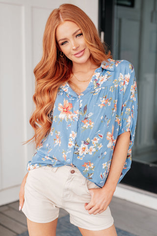 Darling, So It Goes Bubble Sleeve Blouse