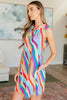 Lizzy Tank Dress in Multi Mod Stripe