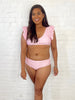 2 Piece Pink Gingham Swimmie