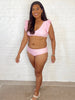 2 Piece Pink Gingham Swimmie