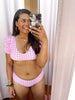 2 Piece Pink Gingham Swimmie