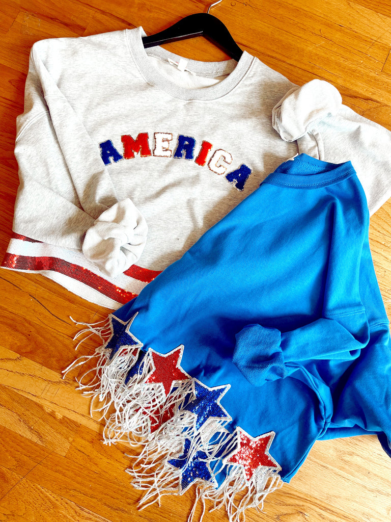 America Sequined Sweatshirt