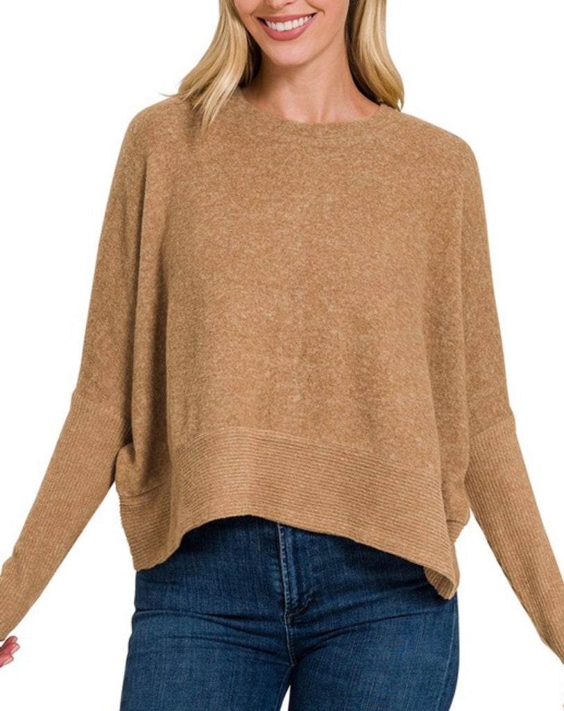 Falling Leaves Knit Tan