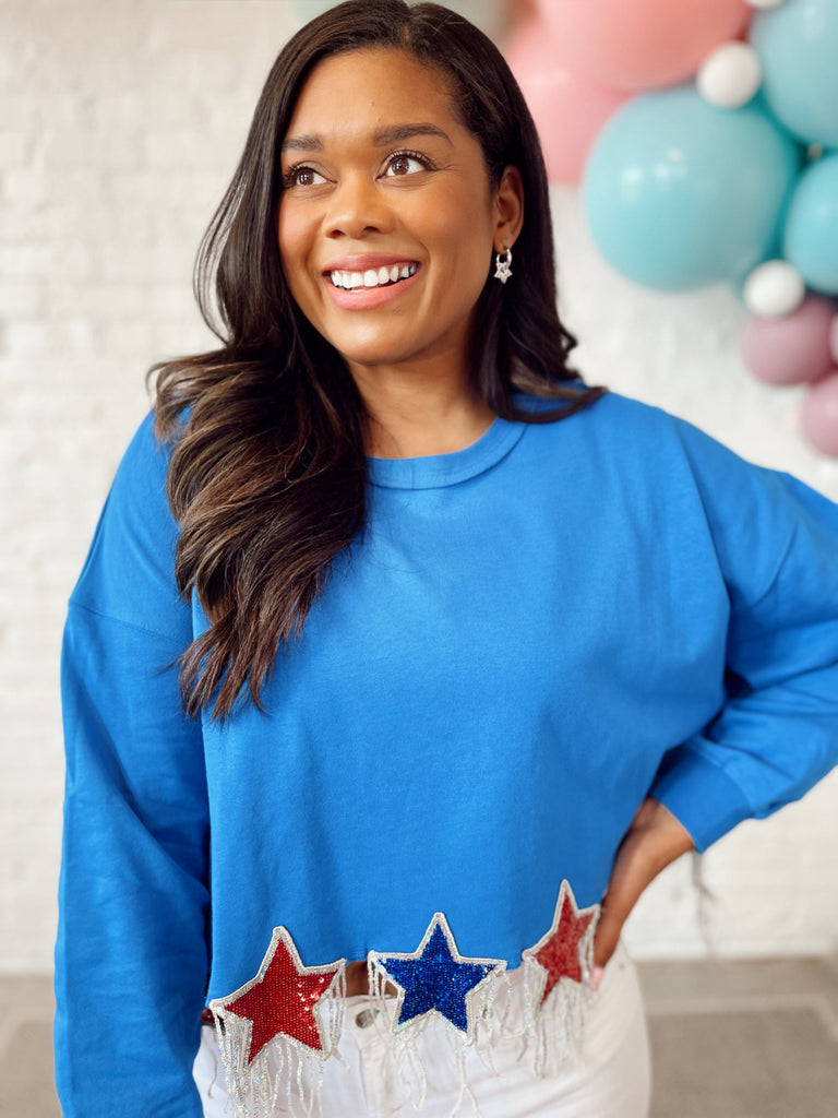 Fireworks Fringe Sweatshirt