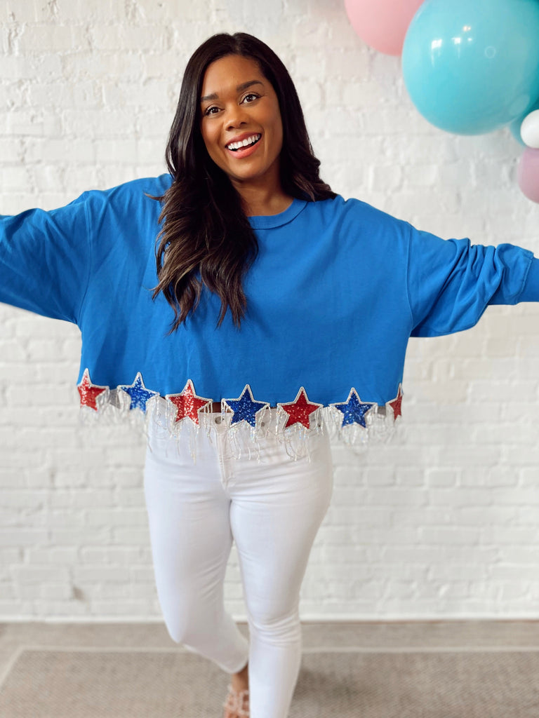 Fireworks Fringe Sweatshirt