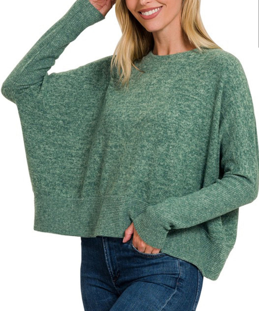 Falling Leaves Knit Green