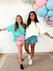 Kayla Smocked Shorts Pink