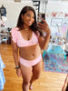 2 Piece Pink Gingham Swimmie