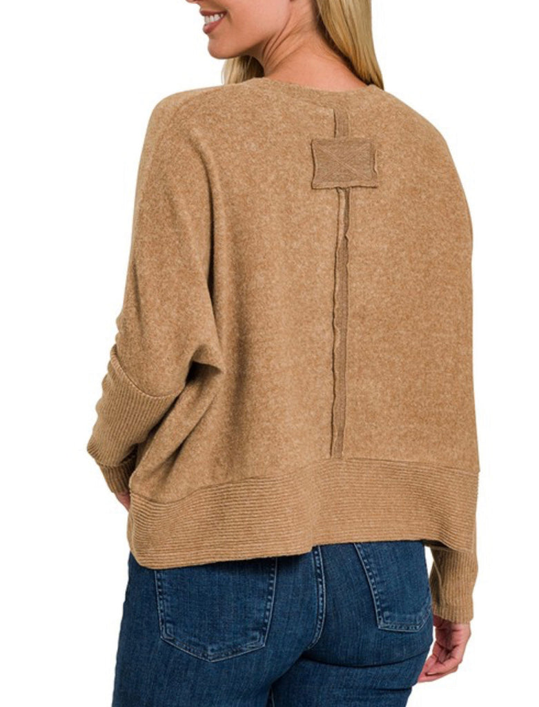 Falling Leaves Knit Tan
