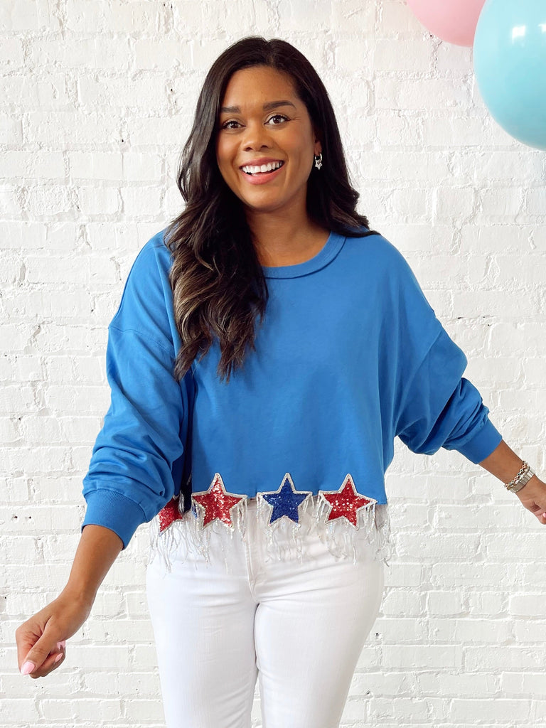 Fireworks Fringe Sweatshirt