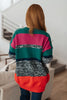 Xmas Tree Striped Cardigan