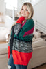 Xmas Tree Striped Cardigan