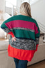 Xmas Tree Striped Cardigan