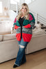 Xmas Tree Striped Cardigan
