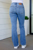 Matilda Mid Rise Vintage Button Fly Bootcut Jeans