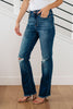 Morgan High Rise Distressed Straight Jeans