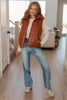 Persistence Pays Off Faux Leather Puffer Vest