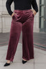 High Society Velvet Wide Leg Trousers