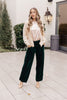 Festive Holiday Wide Leg Velvet Pants