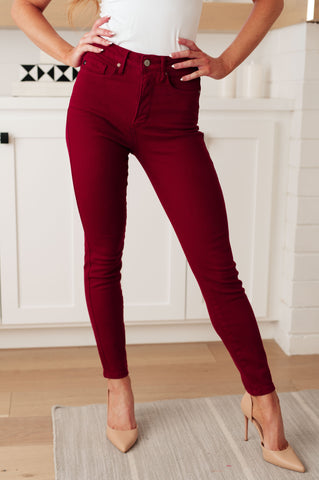 Sherry Mid Rise Release Waistband Detail Skinny