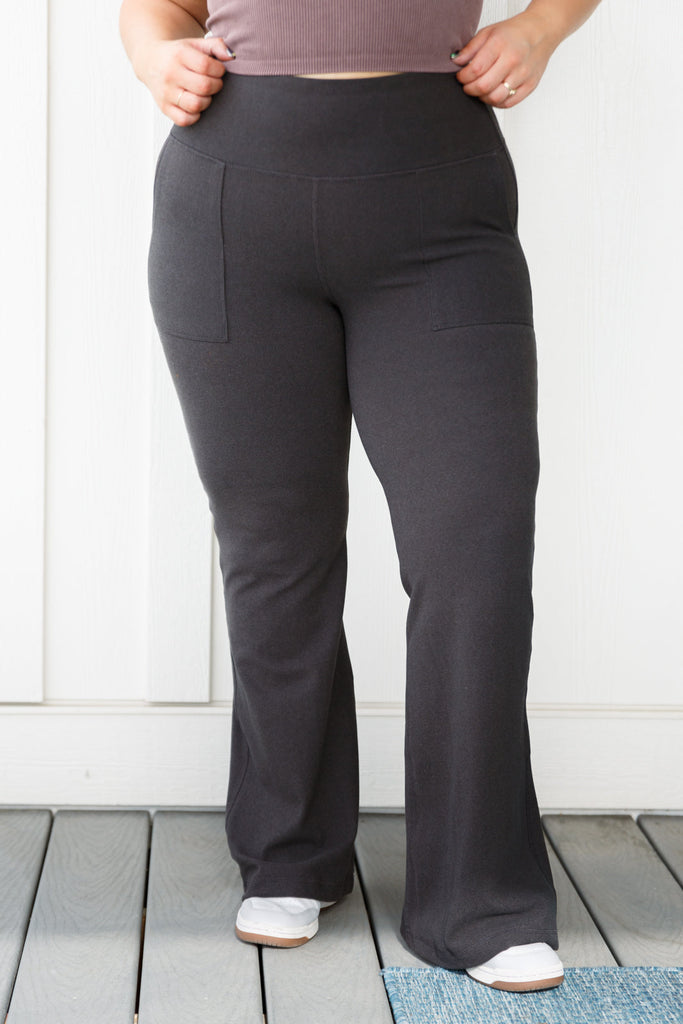 Super Soft Flared Leggings in Black